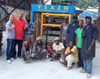 Germany Fully Automatic Concrete Brick Making Machine with pallet provider feeder 